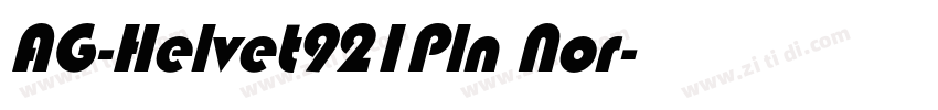 AG-Helvet921Pln Nor字体转换